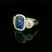 Bague 3.06 Carats Sapphire and diamond ring 58 Facettes