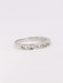 Bague 51 Alliance or blanc diamants baguette 58 Facettes J366