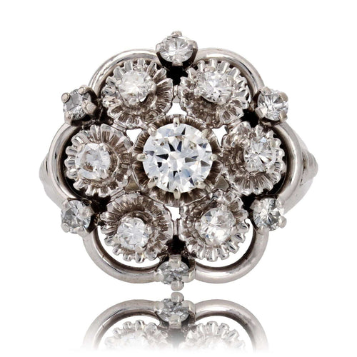 Bague 50 Bague vintage marguerite diamants 58 Facettes 24-034