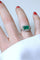 Bague 53 Bague Art déco Emeraude Colombienne 1.70 Cts et diamants 58 Facettes