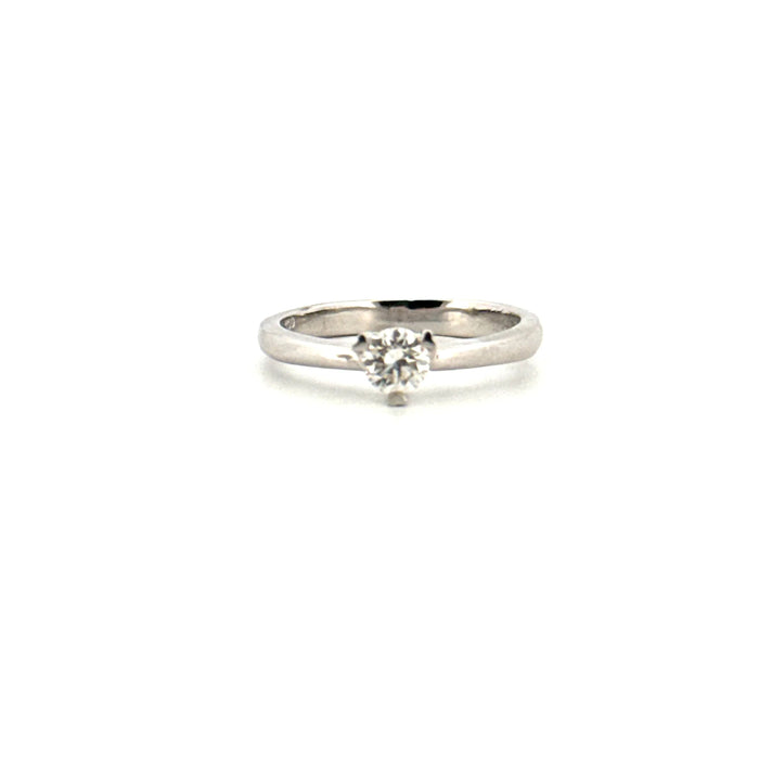 Solitaire Ring White Gold Diamond 0.30ct