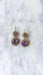 Boucles d'oreilles Boucles d'oreilles or rose et jaune, améthystes et perles 58 Facettes