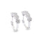 Boucles d'oreilles Paires de de demi créoles en diamant 58 Facettes 0