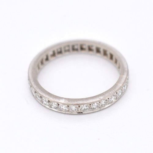 Bague 56 Alliance Art Déco en Diamants 58 Facettes 461