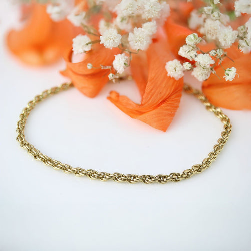 Bracelet Bracelet or jaune maillons torsadés 58 Facettes CVBR94