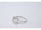 Bague 54 Bague d'entourage en or blanc avec diamants 58 Facettes 2035