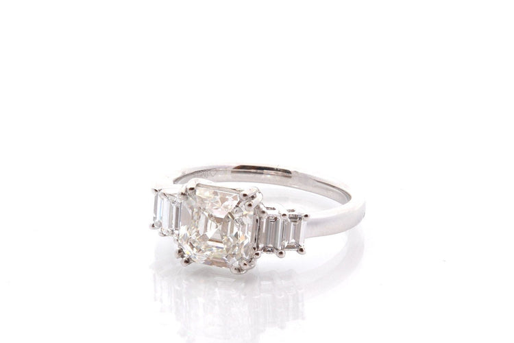 Bague 53 Bague diamant de 2,14cts H/VVS1 58 Facettes 27265-27376