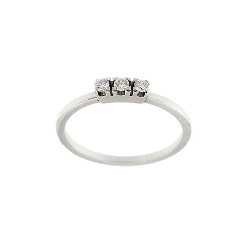 Bague Bague trilogie sertie de diamants de 0,24 ct 58 Facettes 31998