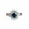 Bague 54 Bague Marguerite en or blanc, saphir 58 Facettes 147