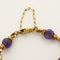 Bracelet Bracelet or jaune et améthystes 58 Facettes ASN03902