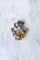 Broche Broche ancienne operculum, grenat, et porcelaine 58 Facettes