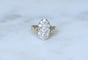 Bague 53 Bague Marquise Ancienne Diamants 1,30 Cts Or rose 58 Facettes