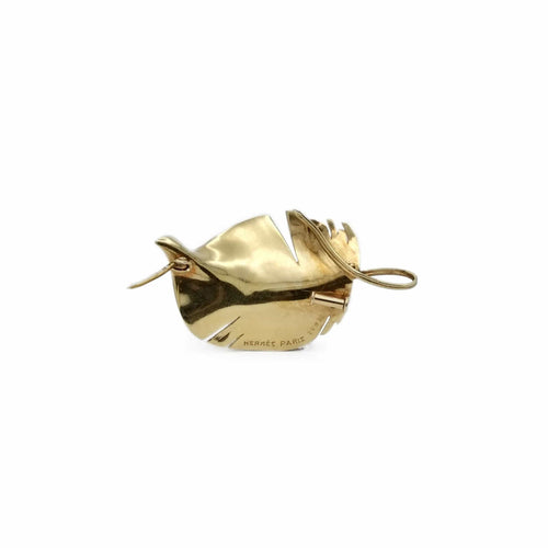 Broche HERMES - Broche Plume 58 Facettes REF23126CF
