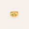 Bague 51 Bague Jonc 2 Coeurs or jaune 58 Facettes