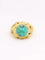 Bague 52 Bague vintage OMEGA GILBERT ALBERT bille de turquoise 58 Facettes J521