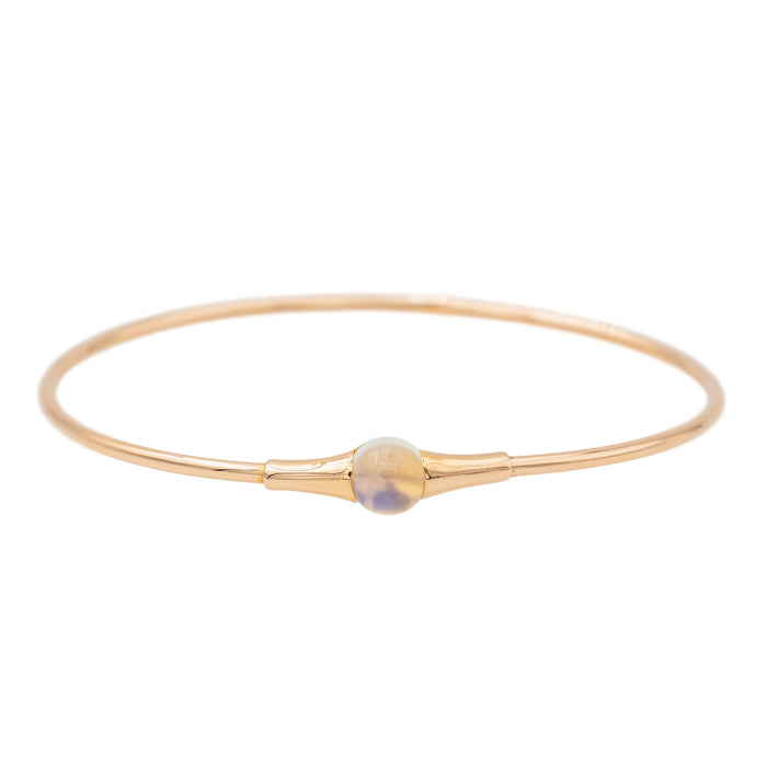 Pomellato Bracciale rigido M'ama Non M'ama Pietra di luna in oro rosa