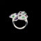 Bague 55 Cartier Diamond and Multi-Gem Caresse d'Orchidées Ring 58 Facettes