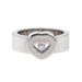 Bague 52 Chopard Bague Coeur Happy Diamonds Or blanc Diamant 58 Facettes 3798070RV