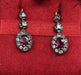 Boucles d'oreilles Boucles d'oreilles anciennes diamants rubis fin 19ème siècle 58 Facettes