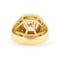 Bague 57 BULGARI - Bague vintage en or jaune, diamant central de 1,76 ct. 58 Facettes