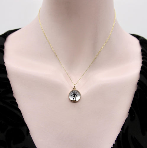 Pendentif Pendentif en cristal d'Essex de style édouardien en or jaune 58 Facettes A2002Q