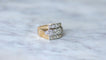 Bague Bague Tank  Or Platine Diamants 3,00 Cts 58 Facettes