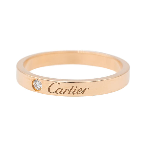 Bague 60 Cartier Bague Alliance C de Cartier Or rose Diamant 58 Facettes 3182208CN