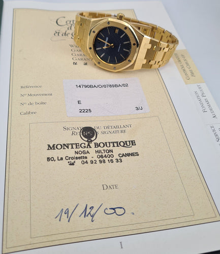 Montre AUDEMARS PIGUET - Montre Royal Oak 36 or jaune 58 Facettes 14790BA/O/0789BA/02