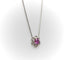 Vintage Platinum Pink Sapphire and Diamond Necklace 58 Facettes A2003H
