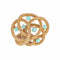 Broche Broche Vintage Nœud Torsadé Or Jaune Turquoises 58 Facettes BRO70