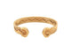 Bracelet vintage bracelet CARTIER double c tisse or jaune 18k jonc 33.3gr   boite 58 Facettes 267461