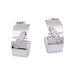 Boucles d'oreilles Créoles Chaumet "Liens" or blanc, diamants. 58 Facettes 33868