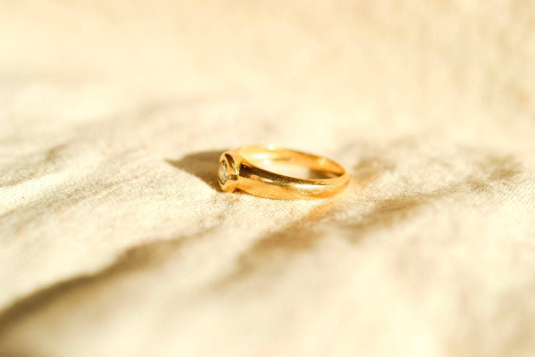 Bague 47.5 Bague Jonc Diamant Or jaune 58 Facettes 3727