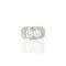 Bague 52 Vintage platinum diamond ring 58 Facettes