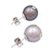 Boucles d'oreilles Puces d'oreilles or, perles, diamants. 58 Facettes 34073