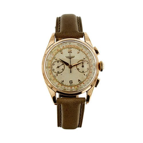 Montre LONGINES - Montre chronographe en or 58 Facettes 38045