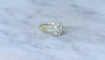 Bague 60 Bague marguerite or jaune platine et diamants 58 Facettes