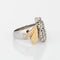 Bague 55 Bague Diamant Bumble Bee Or Bicolore 58 Facettes G10626