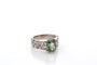 Bague 53 Bague vintage saphir vert de 3,09cts 58 Facettes 27699