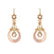 Boucles d'oreilles Pendants d'oreilles perles fines or rose anciens 58 Facettes 25-012A