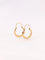 Boucles d'oreilles Créoles vintage or champagne 58 Facettes J446