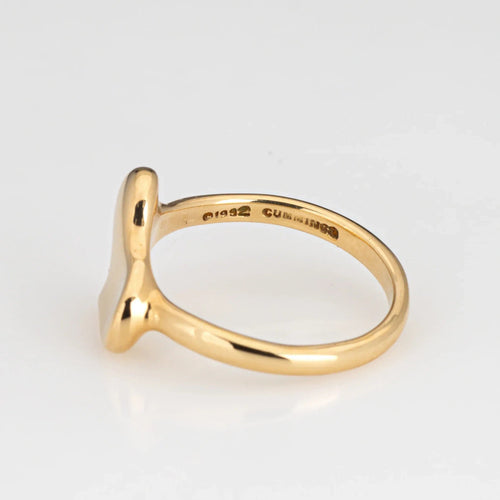 Bague 53 Angela Cummings - Bague Coeur Vintage Or Jaune 58 Facettes G13407