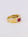 Bague 54 Bague vintage or jaune rubis calibrés diamants 58 Facettes 1073.8