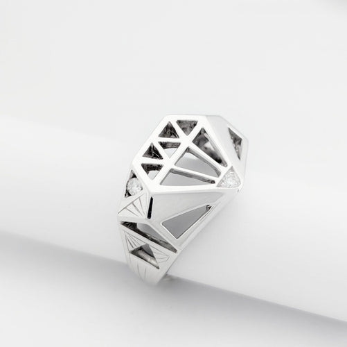 Bague 63.5 Bague Chevalière Flavparis x Le Diamantaire  « Chic and Bling »; Edition limitée 58 Facettes 32227