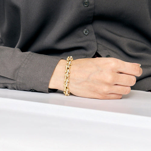 Bracelet Bracelet or jaune 58 Facettes NAR0128