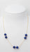 Collier Collier or jaune lapis lazulli 58 Facettes 32776