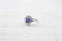 Bague Bague Platine Saphir Diamants 58 Facettes 22801