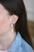 Boucles d'oreilles Boucles d'oreilles or blanc diamants et saphirs 58 Facettes