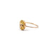 Bague 52 BAGUE JOYAUX OR JAUNE CISELÉ ET OR ROSE PERLE 58 Facettes