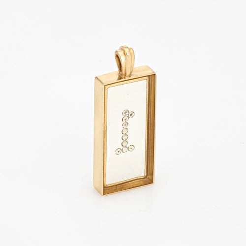 Pendentif Pendentif cube 10 diamant flottants 58 Facettes G13482